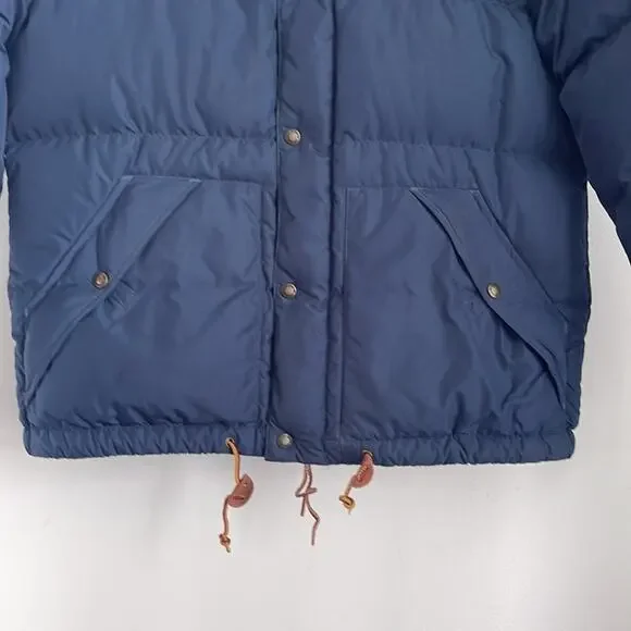 Polo Ralph Lauren duck down mock neck snap front puffer winter coat sz M